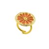 Anello argento dorato agrodolce J-A82