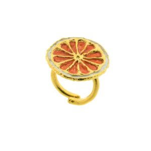 Anello argento dorato agrodolce J-A82