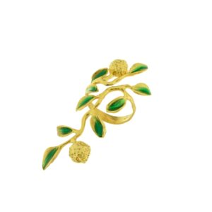 Anello argento dorato limoneto J-A87