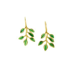 Orecchini argento dorato limoneto J-E133